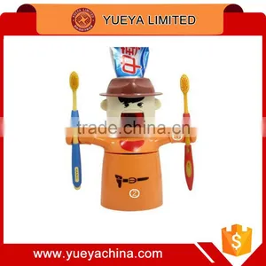 Toothpaste Squeezer Toothpaste Dispenser With Toothbrush Holder and Tooth Cup thumbnail-1