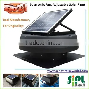 Solar Vent Fan Roof Exhaust Fan Bathroom Exhaust dc Solar Power System Home Use thumbnail-1