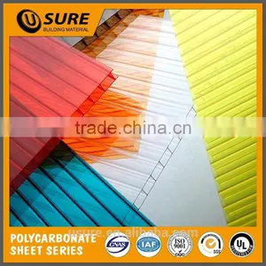 25 Year Guarantee Polycarbonate Honeycomb Sheet With uv Production pc Hollow Sheet for Motor Shed thumbnail-1