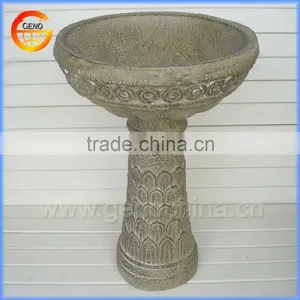 Cheap Resin Outdoor Ceramic Bird Bath thumbnail-1