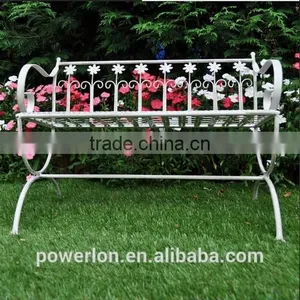 Outdoor Garden Antique Decorative Metal Benches thumbnail-3