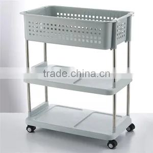 Household Storage 2 Tier Basket for Closet Office Garage Kitchen and Bathroom thumbnail-1