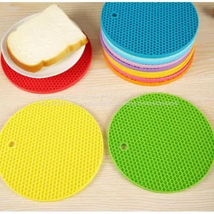 Silicone Honey Comb Design Dish Bowl Mat thumbnail-5