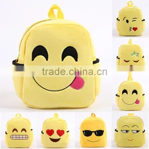 Wholesale New Design Emoji Plush School Bag For Children thumbnail-1