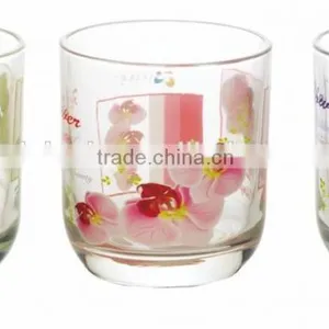 New Arrival Heat Transfer Printed Glass Water Cup Wholesale Popular Printed Glass Cup thumbnail-1