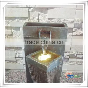 Polyresin LED Light Indoor Water Feature For Home Decoartion thumbnail-2