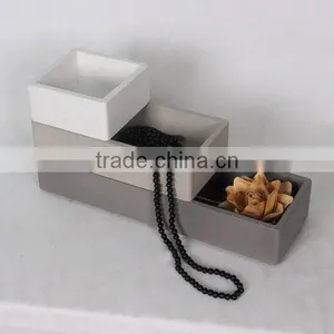 Hot New Product Home Decor Unique Cosmetic Container and China Supplier Concrete Eco Friendly Cosmetic Containers thumbnail-2