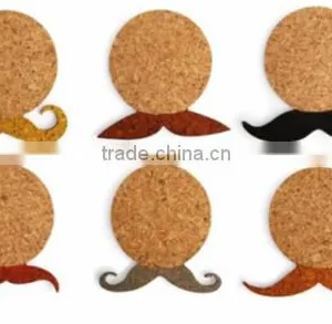 Moustache Shape Funny Home Cork Place Mat thumbnail-2