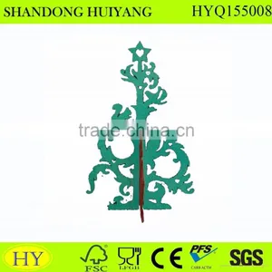 Christmas Decoration DIY Laser Carved Wood Tree thumbnail-1