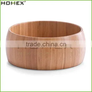 Hand Made Eco-friendly Bamboo Salad Bowl thumbnail-1