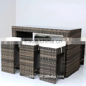 Simple Outdoor Furniture Leisure Rattan Bar Set thumbnail-1