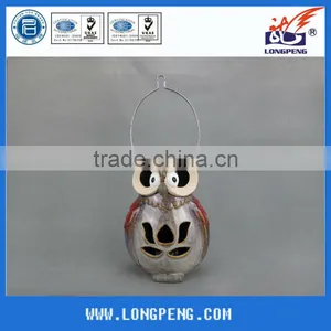 Ceramic Owl Candle Holders,christmas Candle Jars With Led Lights for Home Decoration thumbnail-1