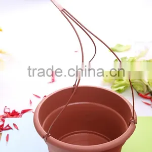 Wholesale Useful Plastic Flower Pot With Hanger/Useful Plastic Plant Pot With Hanger thumbnail-3