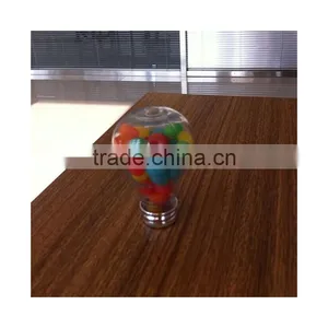 Hot Selling 400ml Juice, Coffee, Tea, Milk Tea, Beer, Beverage Cheap PET Plastic Light Bulb Shape Bottle thumbnail-2
