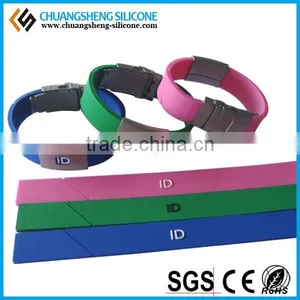 ID Bracelet With Silicone Material for the Old and Chirldren thumbnail-5