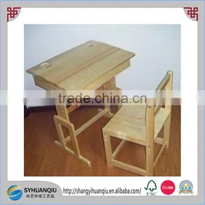 KIDS CHILDRENS WOODEN DESK AND CHAIR SCHOOL STUDY RETRO LIFTING TOP CHILD SET CN thumbnail-1