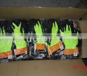 Comfort Nylon With Black Natural Latex Safety Gloves thumbnail-2