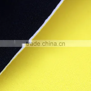 2mm Black Neoprene Fabric, Lovely Yellow Stretch Fabric Neoprene, Diving Suit Neoprene With Nylon/polyester Fabric thumbnail-4