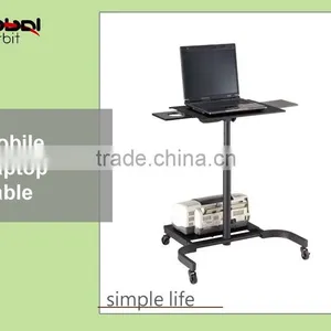 High Quality Office Laptop Table With Wheels, Mobile Computer Table Cart thumbnail-5