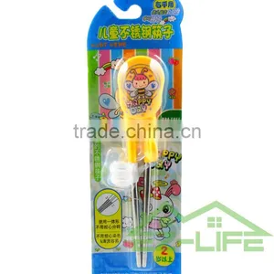 Korean Cute Cartoon 304 Stainless Steel Baby Training Chopsticks thumbnail-4