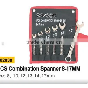 YF141 6PCS 8-17MM Combination Spanner Set thumbnail-1
