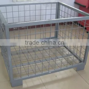 Galvanized Plating Folding Wire Mesh Cages for Goods Storage in Warehouse thumbnail-5