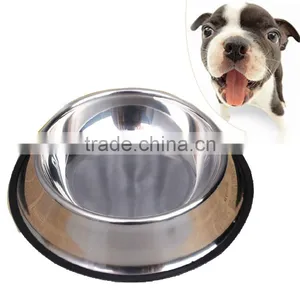 New Product Round Bottle Stainless Steel Pet Product Dog Bowl thumbnail-1