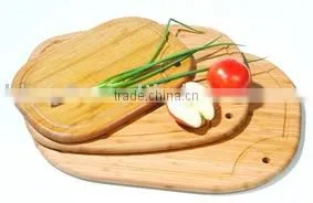 3 Pcs Round Bamboo Cutting Board Set #2990 thumbnail-1
