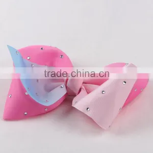 8 Inch Boutique Ribbon Hair Bows For Baby Girls thumbnail-1