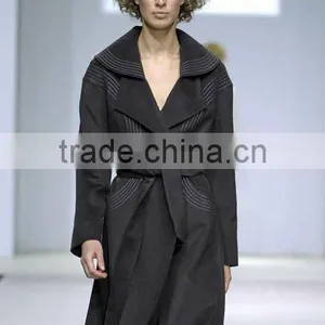 Momen's Fashion Wool Cashmere Wind Coat 084 thumbnail-1