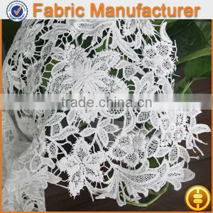New Fashion Textile 100 %polyester Guipure Chemical Lace Fabric High Ponytail Full Lace Wigs thumbnail-1