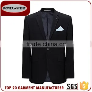 2017 Fashion Style Custom Black Blazer Men Suit Made In China thumbnail-1
