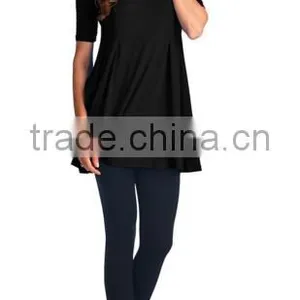 Fashion Womens Clothes Short Sleeve Swing Dress Tunic Tops for Women 2016 thumbnail-2