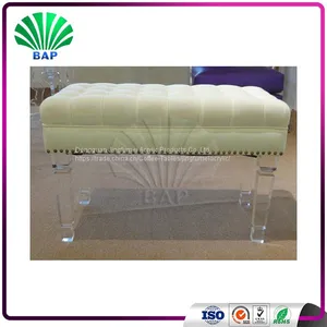 Soft Thick Acrylic Bench Seat Wedding Sofa For Bride And Groom Restaurant Sofa Bench thumbnail-2