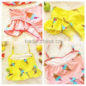 S31353W Factory Wholesale Girls Strap Bikini Swimwear With Flounce thumbnail-3