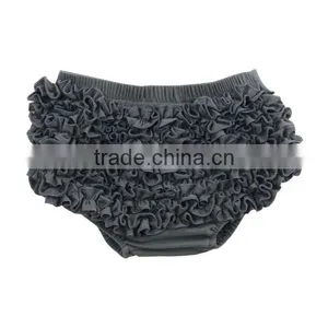 Suitable for All Season 2017 Design for Kids Shorts Wholesale Solid Ruffle Shorts Baby Organic Cotton Bloomers thumbnail-2