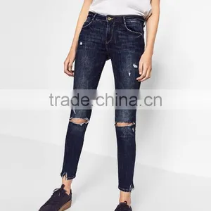 Runwaylover 5296 Hot Sale Ladies Sexy Ripped Sexy Jeans thumbnail-3