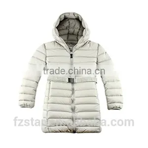Women Long Ultralight Down Jacket With Hoody thumbnail-4