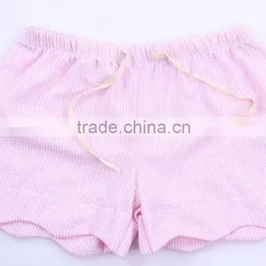 Wholesale Seersucker Scalloped Shorts thumbnail-5