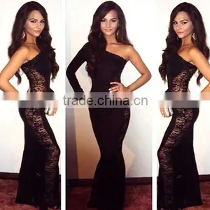 Hot Sale Sexy Women's Long Maxi Bandage Back Crossed Party Evening Halter Dress thumbnail-1