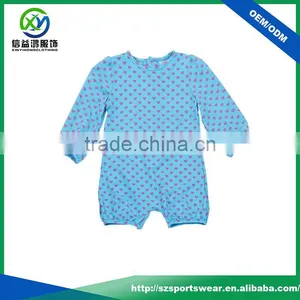 Brand Quality Soft Touch 100 Cotton Fabric Skin-friendly Baby Bodysuit /jumpsuit thumbnail-1