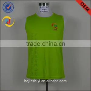 Dri Fit Sport Green Tank Top Heat Transfer Printing Cosy Vest thumbnail-1