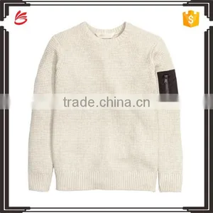 Wholesale 100% Cotton Knitted Sweater Design for Kids Hand Knit Boy Sweater thumbnail-1