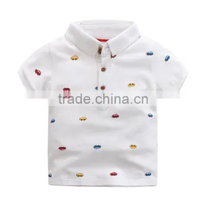 Wholesales Summer Kids Boys Casual Printing Polo T-shirt thumbnail-5