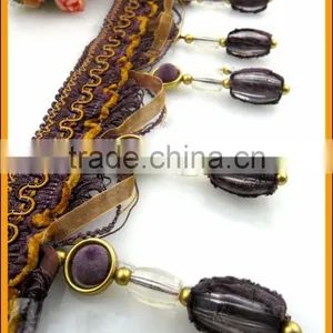 Factory Store High Quality Classic Braid Beaded With Fringe thumbnail-5