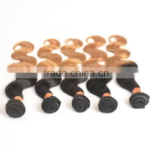 2016 How to Start Selling Brazilian Hair Ombre Weave Color 1b/27 Body Wave thumbnail-1
