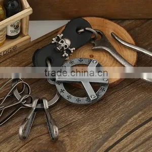 Mens Leather Belt Key Chain/ Key Ring Holder thumbnail-4