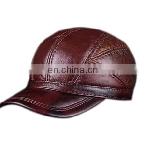 Black Brown Wine-red Unique Custom Leather Hat Baseball Hat thumbnail-1