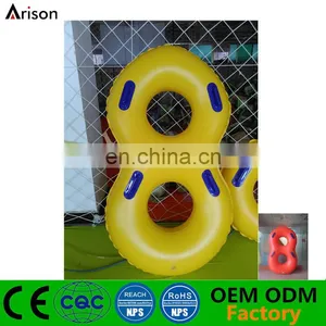 PVC Inflatable 8 Shaped Swim Tube Water Skiing Ring Inflatable Water Skiing Tube thumbnail-3