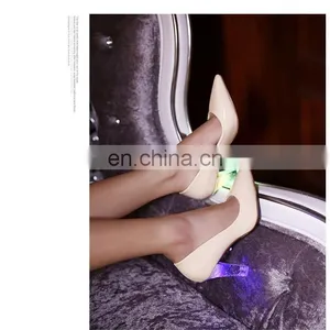 New Arrivels Footwear Spring Wholesale Candy Multi Colored Pointy Sexy High Heels Led Shoes Shining Light Women Shoes Tide Shoes thumbnail-6